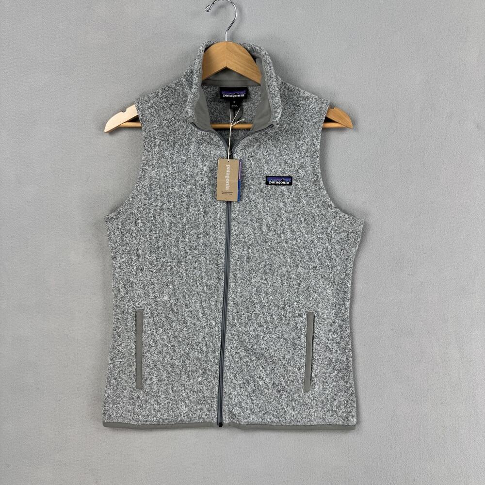 Patagonia Better Sweater Vest Womens Medium Gray Fleece Full Zip Outdoor Slim